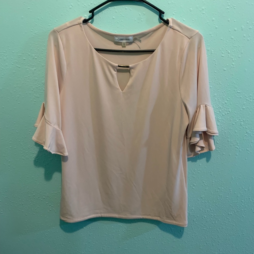 Calvin Klein light pink dress shirt. Size small